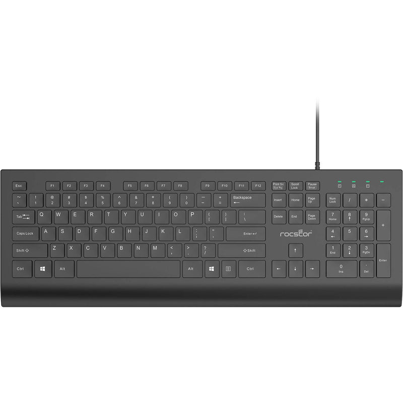 Rocstor K10 Wired 104-Key Keyboard