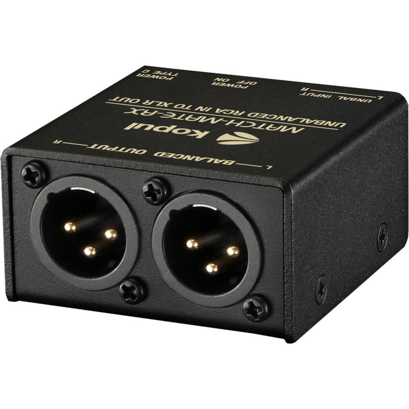 Kopul MATCH-MATE-RX Inline Stereo RCA to XLR Signal Converter