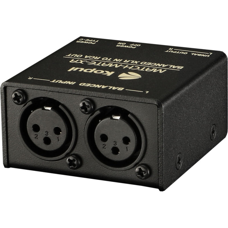 Kopul MATCH-MATE-XR In-Line Stereo XLR to RCA Signal Converter