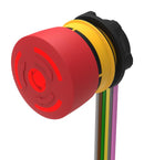 EAO 84-5231.2B40 Emergency Stop Switch, SPST-NO, SPST-NC, Twist to Release, Cable, 3 A, 120 V