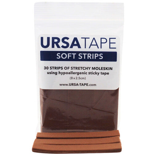 Remote Audio URSA Small Soft Strip Tape for Lavalier Microphones (30-Pack, Caramel)