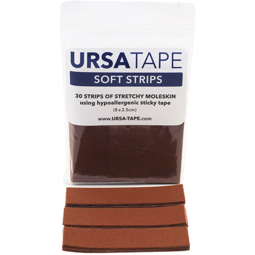 Remote Audio URSA Small Soft Strip Tape for Lavalier Microphones (30-Pack, Caramel)