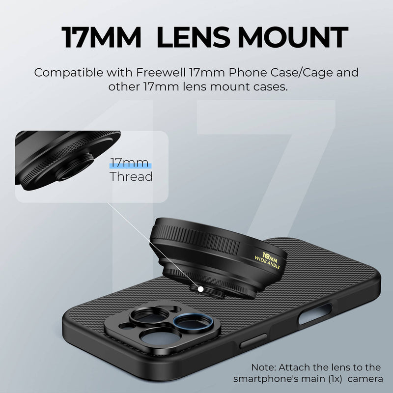 Freewell 18mm Wide-Angle Lens for Smartphones with 17mm Mount