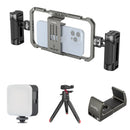 SmallRig All-in-One Video Cage with Mini Tripod, LED Light, and Power Bank Holder Kit