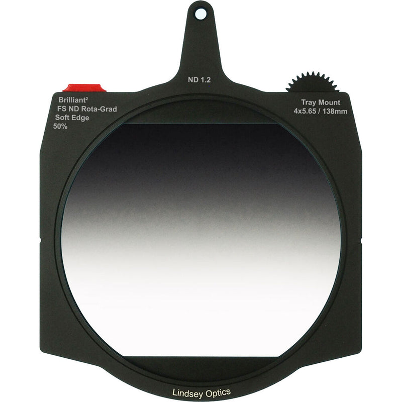 Lindsey Optics Rota-Grad FSND Graduated ND Soft Edge Filter (4 x 5.65", 4-Stop)
