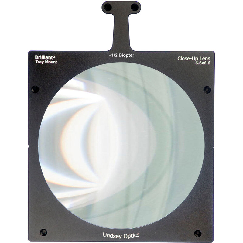 Lindsey Optics Brilliant&sup2; 6.6 x 6.6" Diopter Tray Mount Close-Up Lens (1/2)