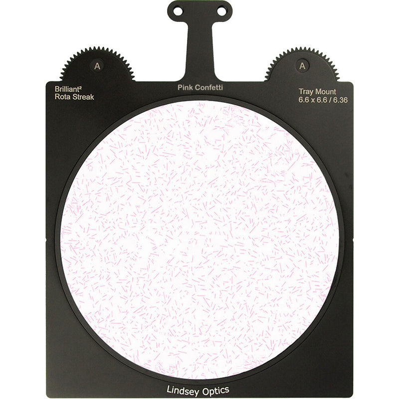 Lindsey Optics Brilliant&sup2; Rota-Streak Filter (6.6 x 6.6", Pink-Confetti)