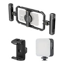 SmallRig All-in-One Video Kit for Smartphone Creators (Quick Basic Edition) with Power Bank Clamp and P96 LED Video Light