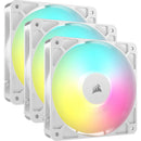 CORSAIR RS120 ARGB 120mm PWM Fan (White, 3-Pack)