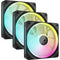 CORSAIR iCUE LINK LX120 RGB Triple 120mm PWM Fan Starter Kit (Black)