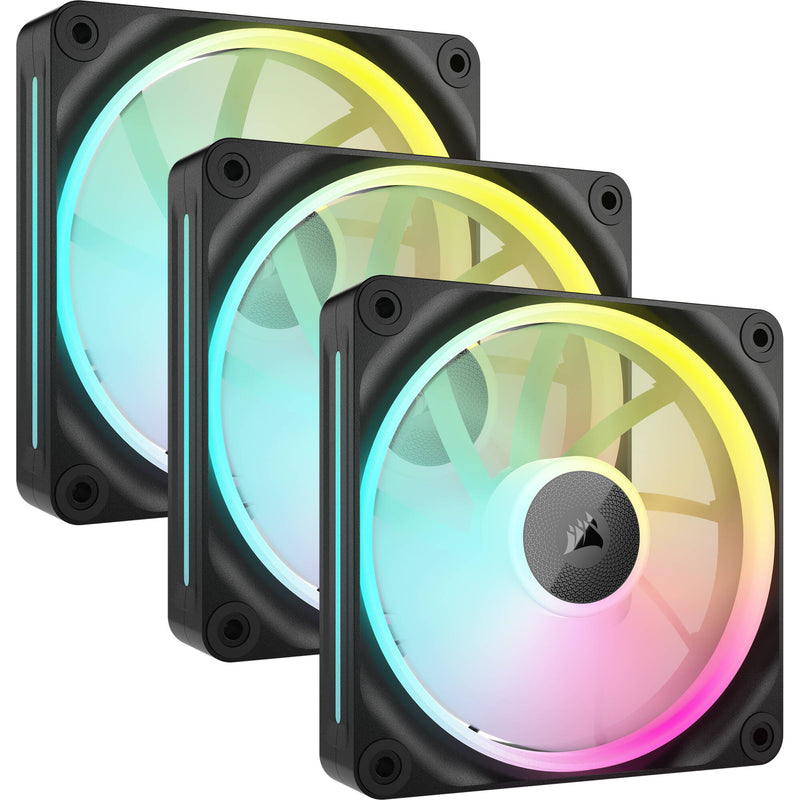 CORSAIR iCUE LINK LX120 RGB Triple 120mm PWM Fan Starter Kit (Black)