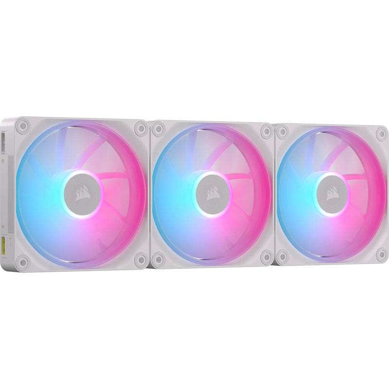 CORSAIR iCUE LINK LX120 RGB Triple 120mm PWM Fan Starter Kit (White)