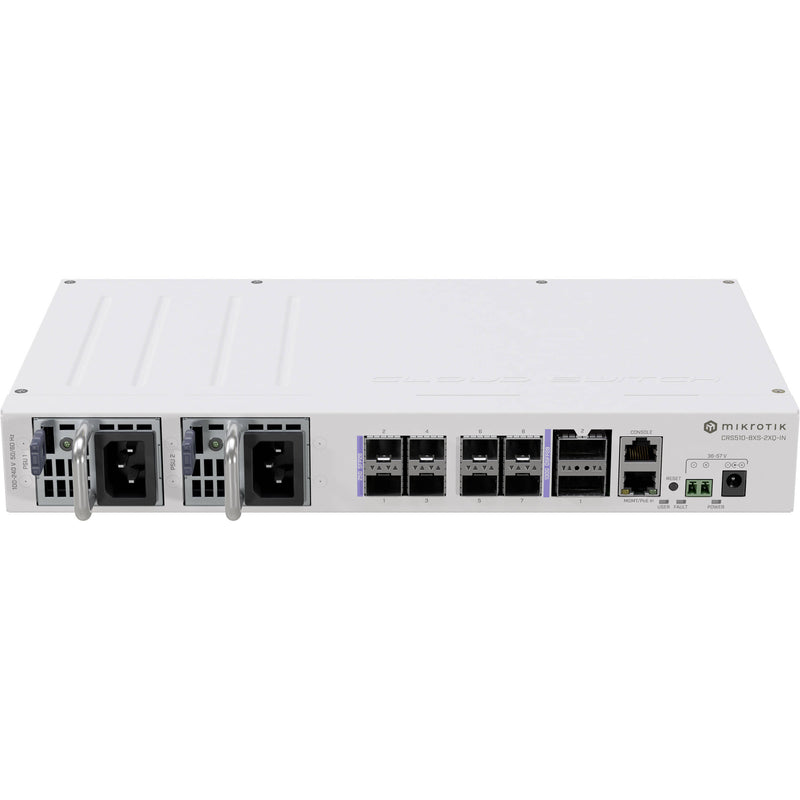 MikroTik CRS510-8XS-2XQ-IN 8-Port 25G SFP28 / 2-Port 100G QSFP28 Managed Network Switch