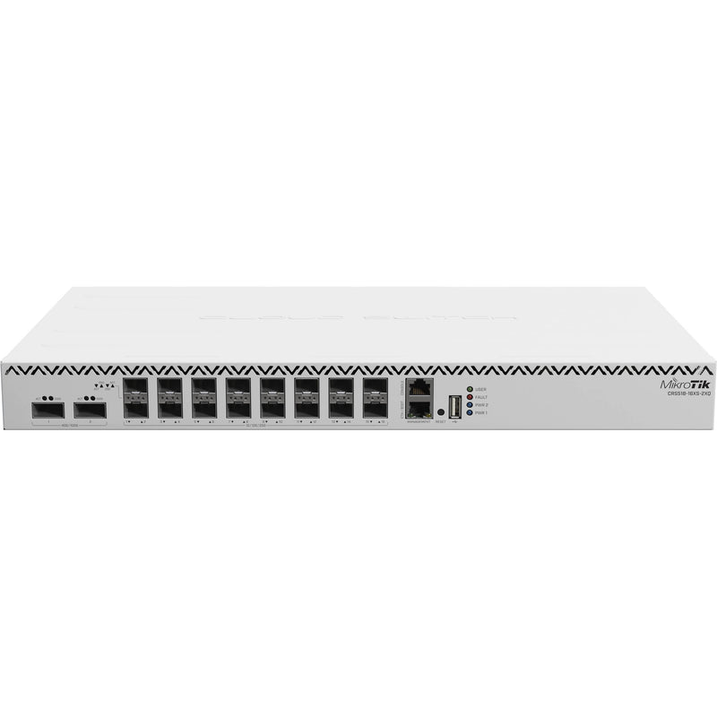 MikroTik CRS518-16XS-2XQ-RM 16-Port 25G SFP28 / 2-Port 100G QSFP28 Managed Network Switch