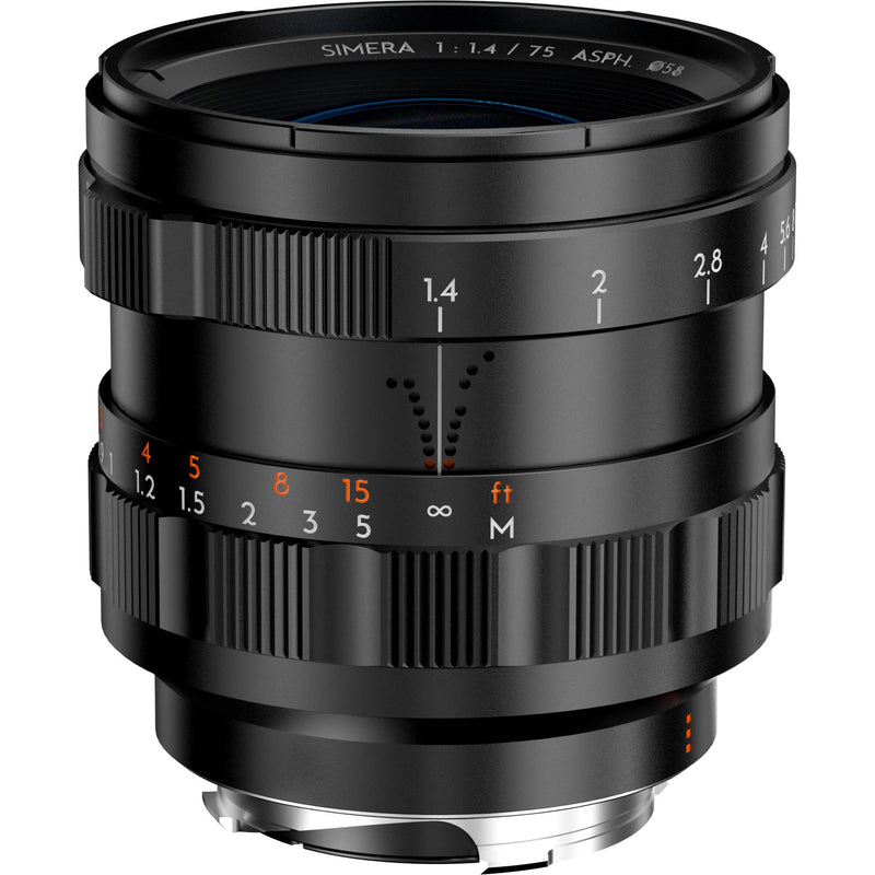 Thypoch Simera 75mm f/1.4 ASPH Lens (Leica M, Black)