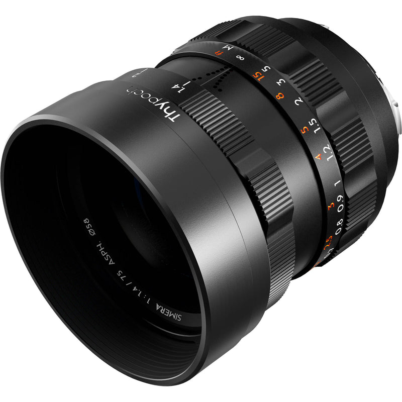 Thypoch Simera 75mm f/1.4 ASPH Lens (Leica M, Black)