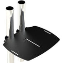 Premier Mounts Pole Mounted Shelf for Dual-Pole Carts and Stands