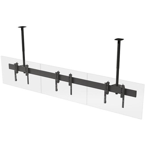Premier Mounts SYM3X1C 3x1 Ceiling Mounted Symmetry Menu Board Video Wall Mount for up to 55" Displays