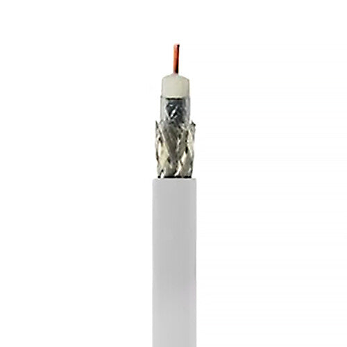 Belden 1694A RG6 Low Loss Serial Digital Coaxial Cable (1000', White)