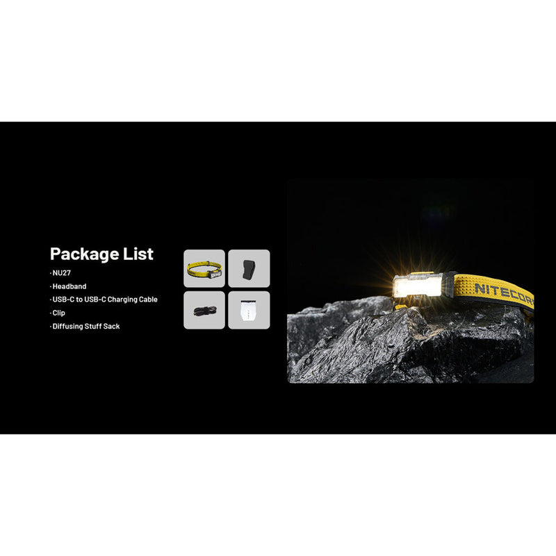 Nitecore NU27 Rechargeable LED Headlamp