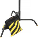 Impact Filled Saddle Sandbag (25 lb, Caution Striped, Set of 4)