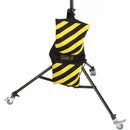 Impact Filled Saddle Sandbag (25 lb, Caution Striped, Set of 4)