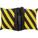 Impact Filled Saddle Sandbag (20 lb, Caution Striped, Set of 4)