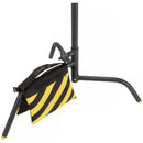 Impact Filled Saddle Sandbag (20 lb, Caution Striped, Set of 4)