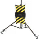 Impact Filled Saddle Sandbag (20 lb, Caution Striped, Set of 4)