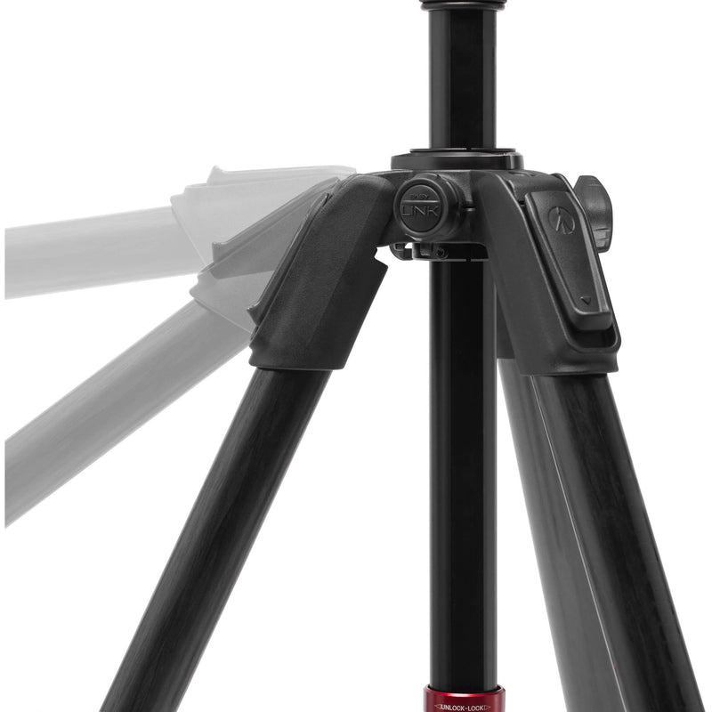 Manfrotto 4-Section Carbon Fiber Video Tripod Kit with Fluid Head