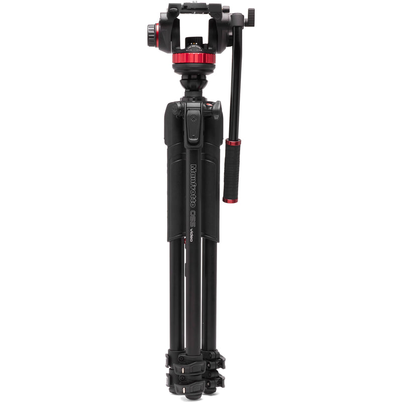 Manfrotto 3-Section Aluminum Video Tripod Kit with Fluid Head