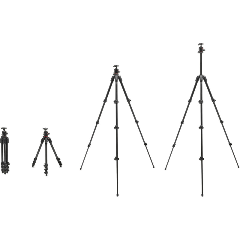 Manfrotto 055XPRO 4-Section Photo AS Carbon Fiber Tripod Kit