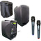 HamiltonBuhl VENU Mini PA System with Media Player, Bluetooth, and 2 Wireless Handheld Mics