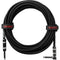 Gator Backline Series 1/4" Straight to 1/4" Right Angle Instrument Cable (Black, 20')