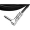 Gator Backline Series 1/4" Straight to 1/4" Right Angle Instrument Cable (Black, 20')