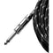 Gator Backline Series 1/4" Straight to 1/4" Right Angle Instrument Cable (Black/Gray, 20')