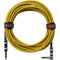 Gator Backline Series 1/4" Straight to 1/4" Right Angle Instrument Cable (Brown/Yellow, 20')