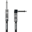 Gator Backline Series 1/4" Straight to 1/4" Right Angle Instrument Cable (Brown/Yellow, 20')