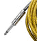Gator Backline Series 1/4" Straight to 1/4" Right Angle Instrument Cable (Brown/Yellow, 20')