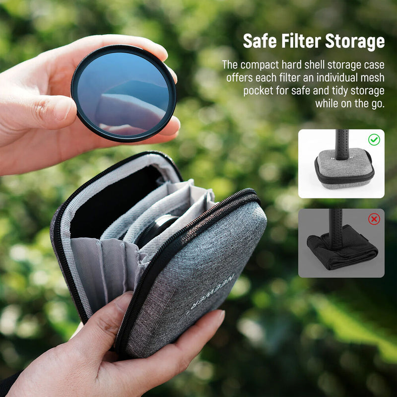 Neewer NW Series A UV & CPL & ND4 Lens Filter Kit (49mm)