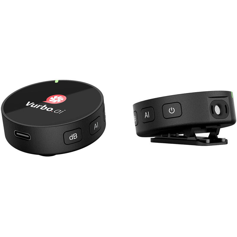 IPEVO AI Duo 2-Person Wireless Microphone System with Vurbo.ai Advanced-10Hr AI Software
