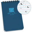 Rite in the Rain Top Spiral All-Weather Notebook (Blue, 3 x 5")