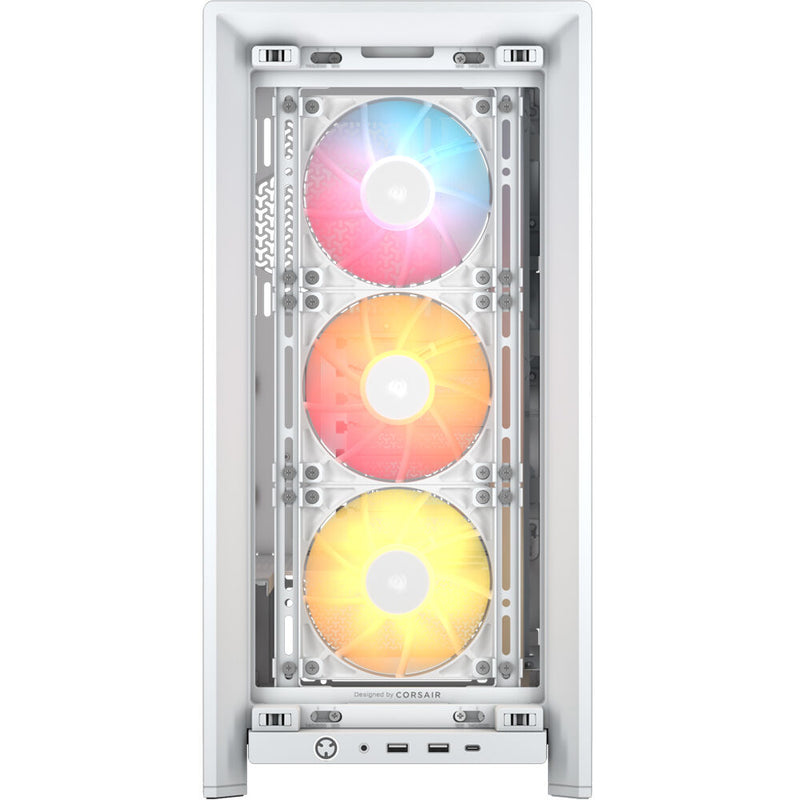 CORSAIR FRAME 4000D RS ARGB Mid-Tower E-ATX Desktop Case (White)