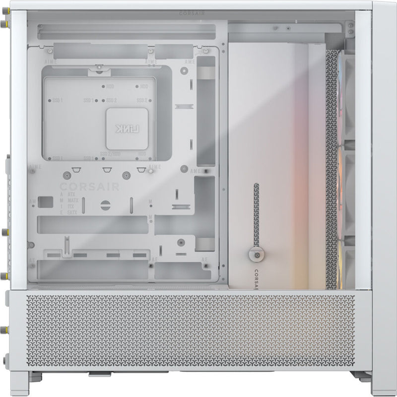 CORSAIR FRAME 4000D RS ARGB Mid-Tower E-ATX Desktop Case (White)