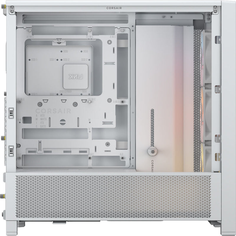 CORSAIR FRAME 4000D RS ARGB Mid-Tower E-ATX Desktop Case (White)