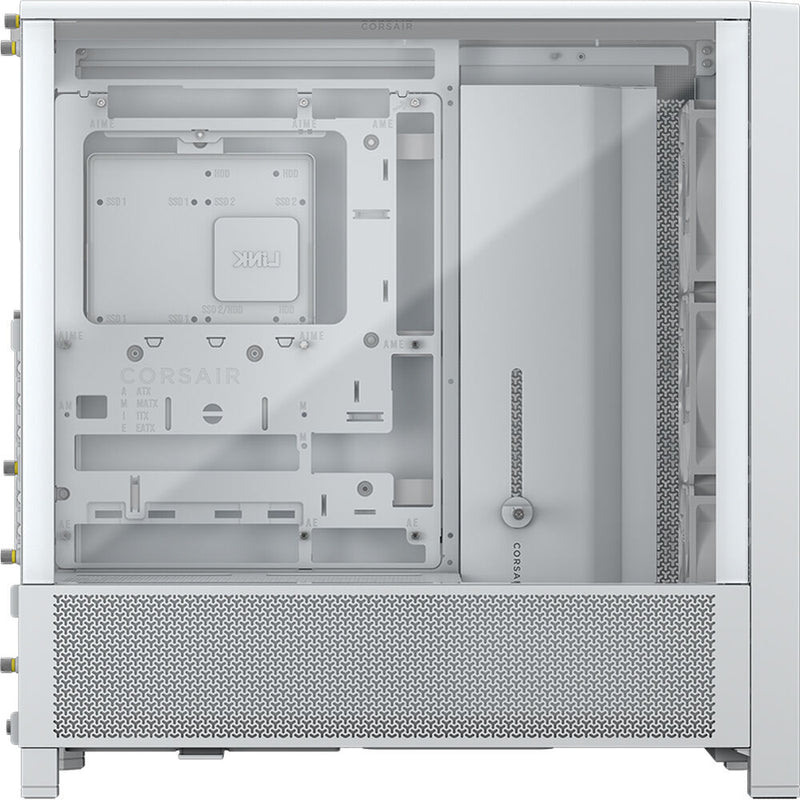 CORSAIR FRAME 4000D RS Mid-Tower E-ATX Desktop Case (White)