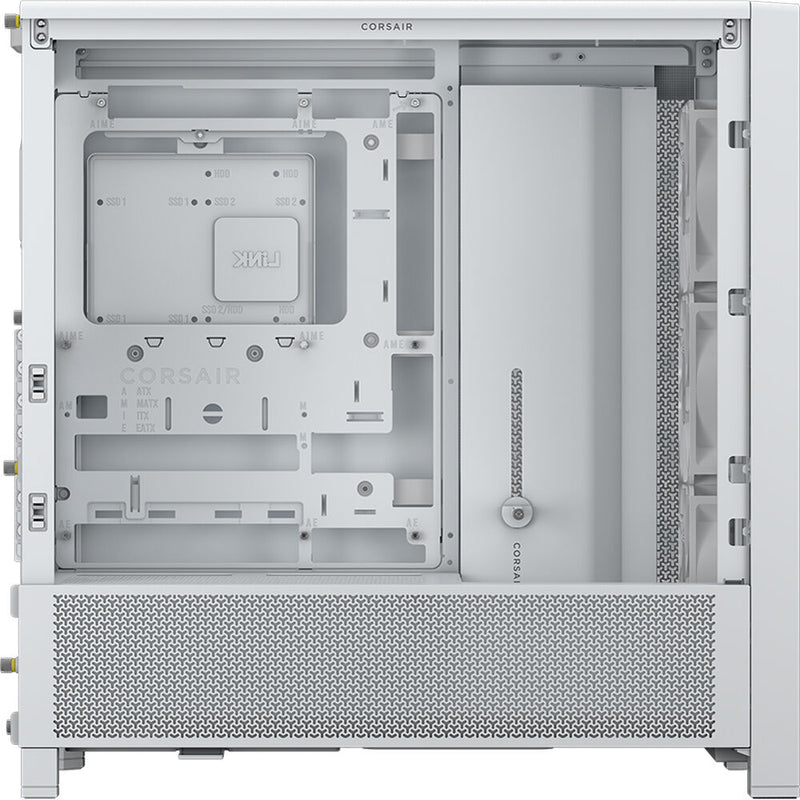 CORSAIR FRAME 4000D RS Mid-Tower E-ATX Desktop Case (White)