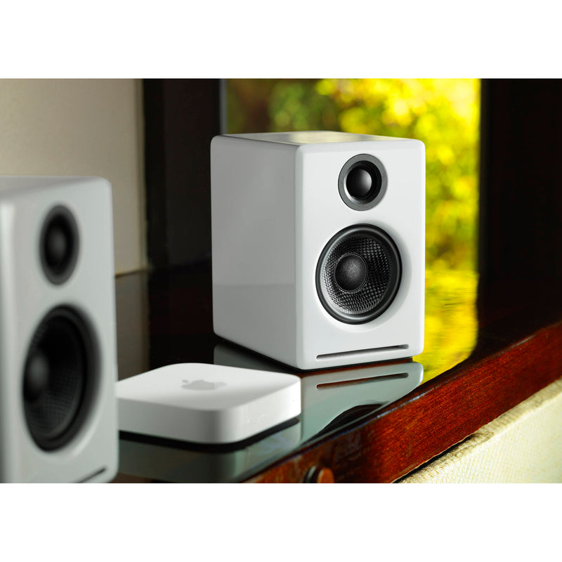 Audioengine A2+ Next Gen Wireless Bluetooth Speaker System (Hi-Gloss Piano White, Pair)