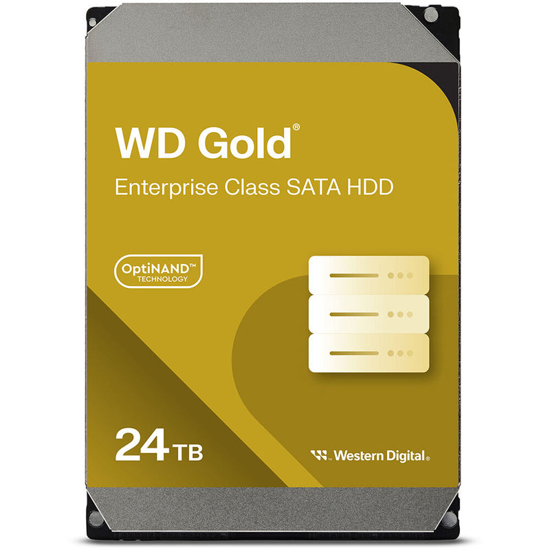 WD 24TB Gold 7200 rpm SATA III 3.5" Internal Enterprise HDD