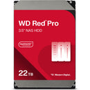 WD 22TB Red Pro 7200 rpm SATA III 3.5" Internal NAS HDD (2-Pack)